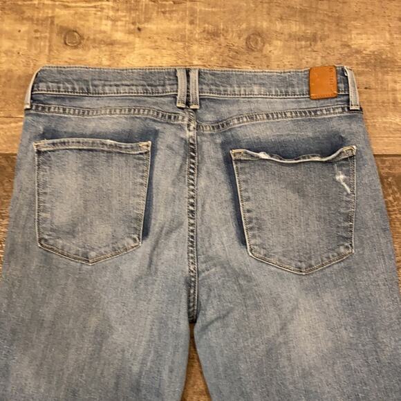 LEVEL 99 ANTHRO Nevis Wash Distressed Tomboy Straight Jeans 30 - Picture 7 of 8